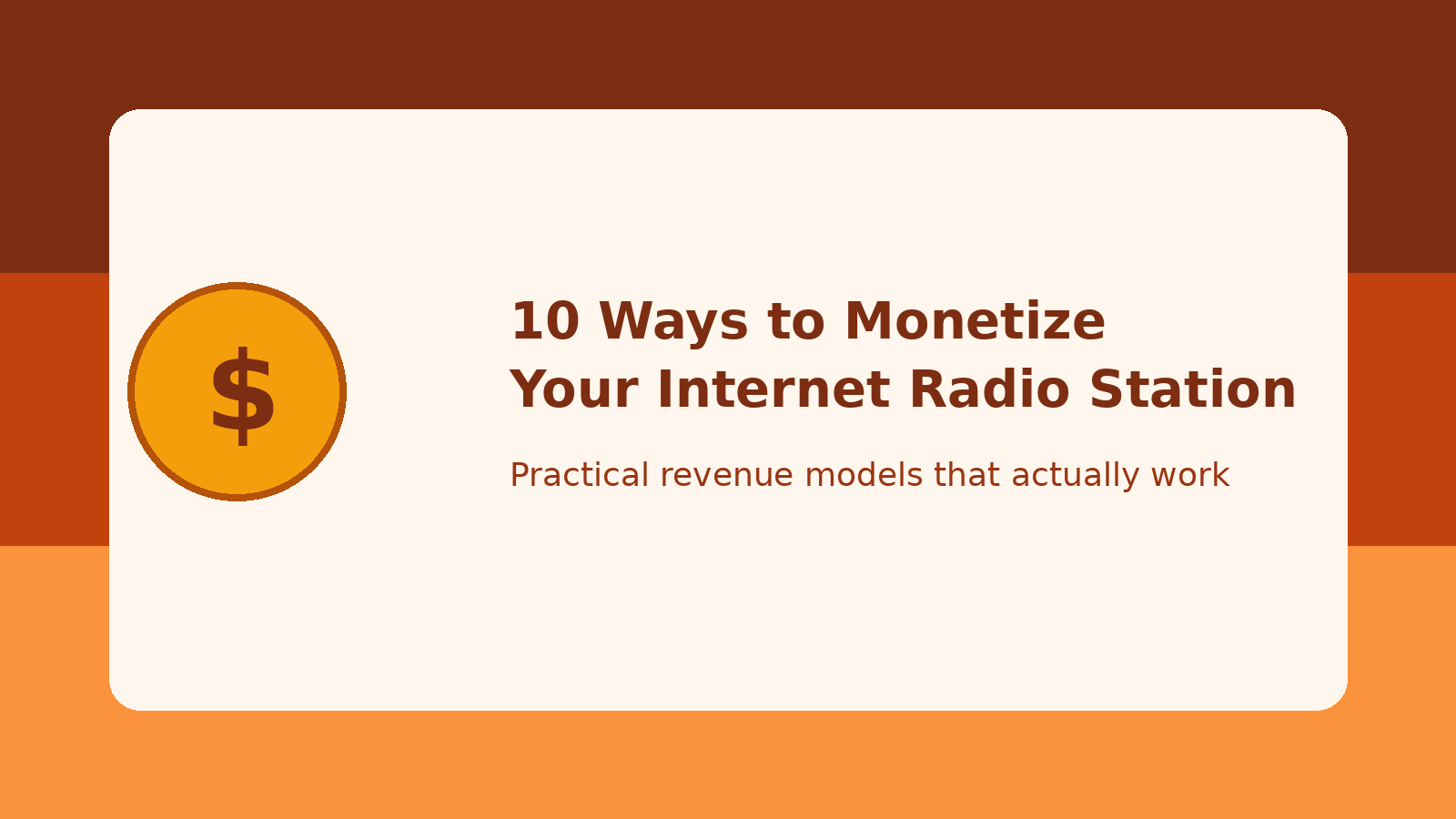 10 facons de monetiser votre station de radio internet 1