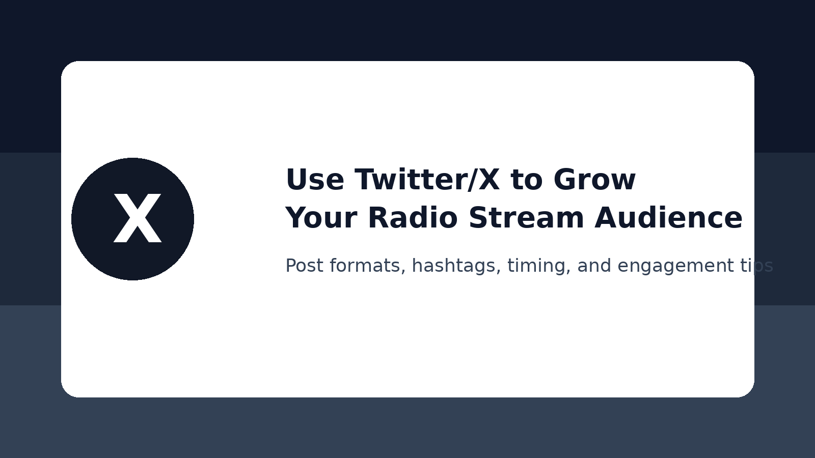 Using Twitter/X to Promote Your Radio Stream 1